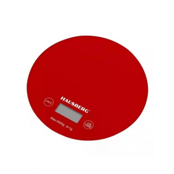 Balance de cuisine HAUSBERG 5KG Rond - Rouge (HB-6010RS) Balance de cuisine HAUSBERG 5KG Rond - Rouge (HB-6010RS)